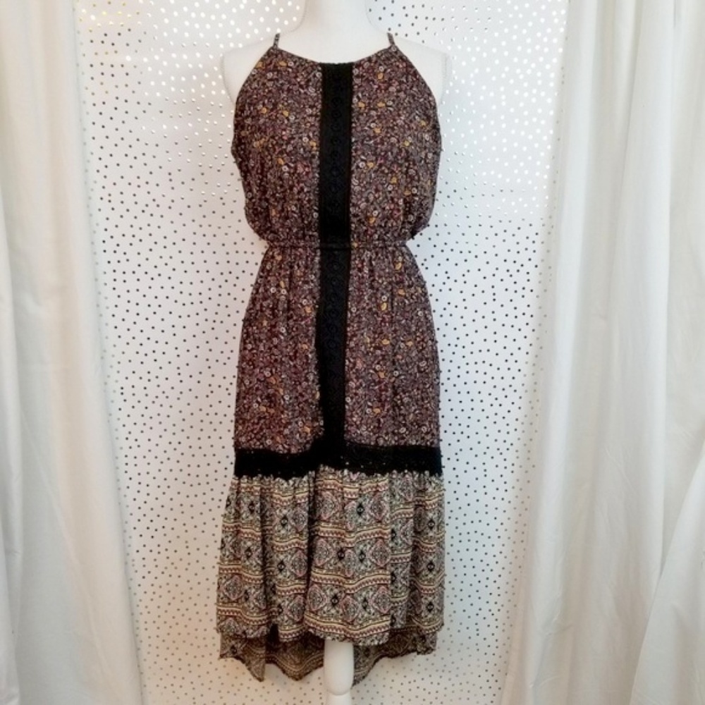 Knox Rose Floral Hi-Lo Boho Dress | Size Small